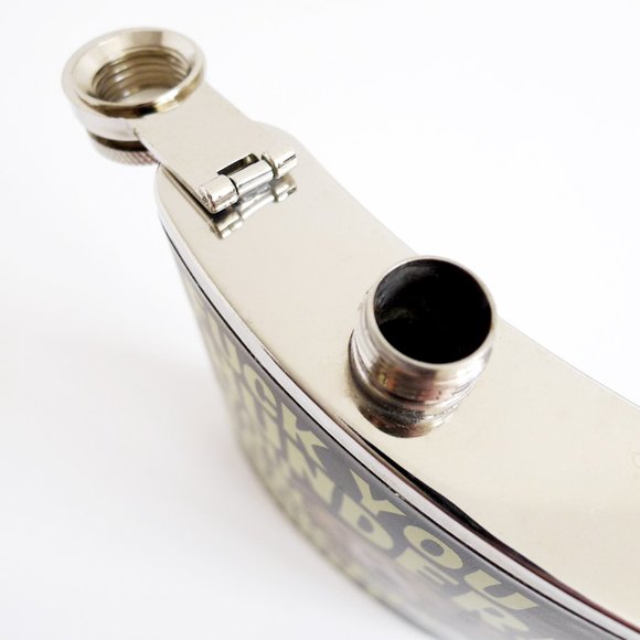 NEW TED Movie Bear Leatherette Stainless Steel F THUNDER YOU MY D Flask 7oz - Picture 2 of 3